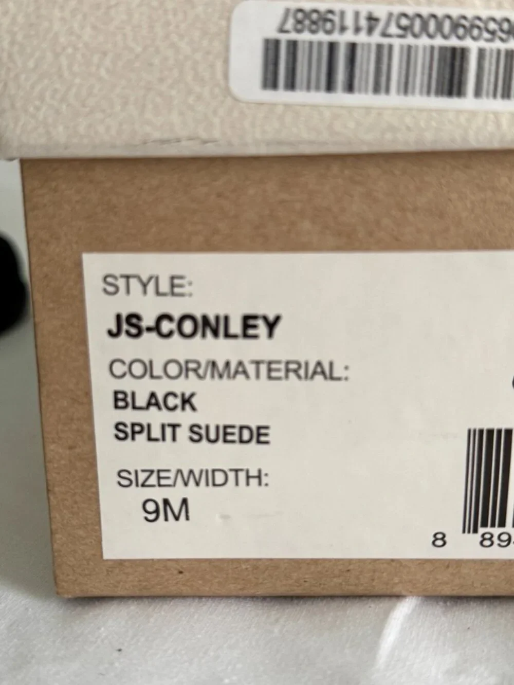 Jessica Simpson Conley Black Split Suede Boots Women's Fashion Ankle Boots